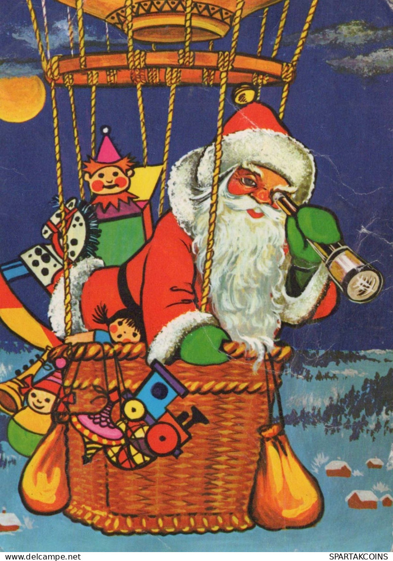 WEIHNACHTSMANN SANTA CLAUS Neujahr Weihnachten Vintage Ansichtskarte Postkarte CPSM #PBL198.DE - Santa Claus