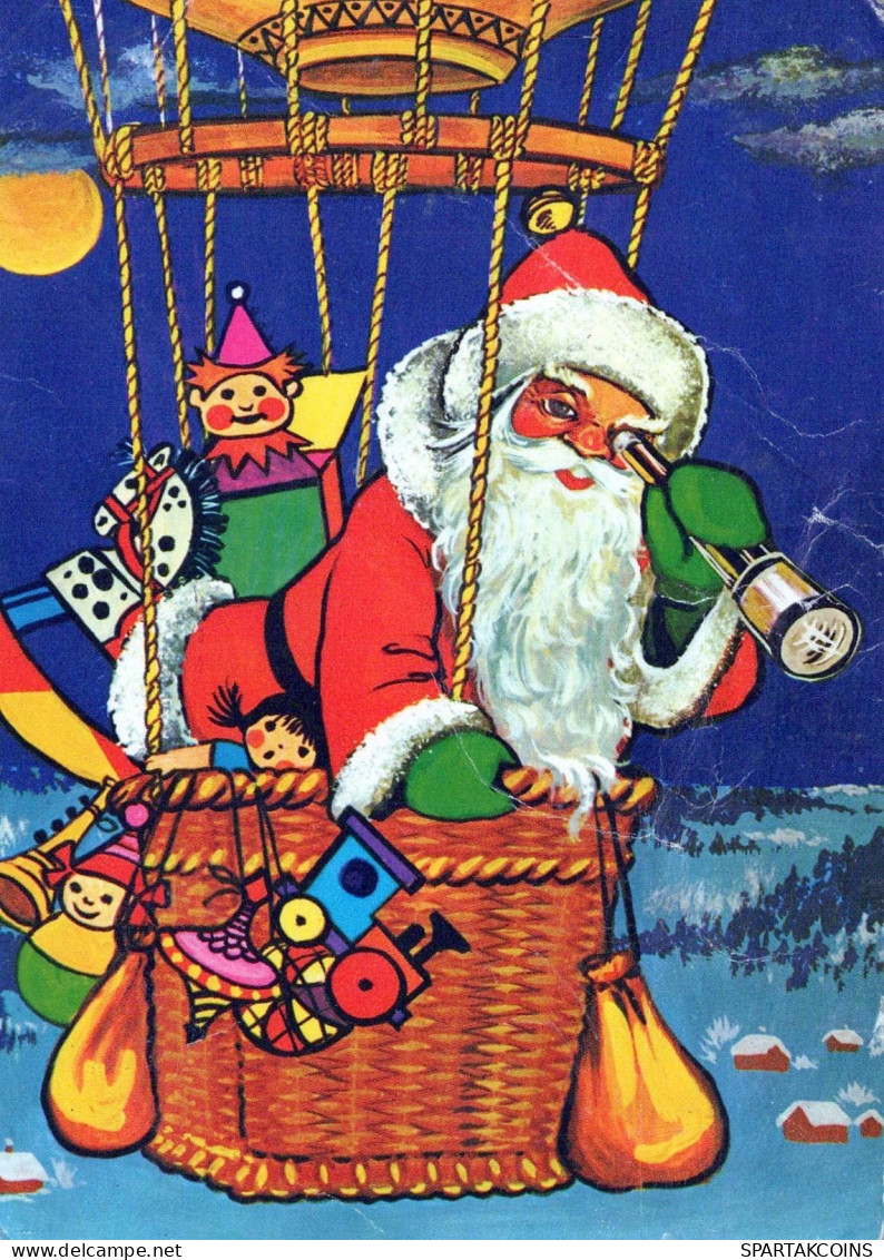 WEIHNACHTSMANN SANTA CLAUS Neujahr Weihnachten Vintage Ansichtskarte Postkarte CPSM #PBL198.DE - Santa Claus