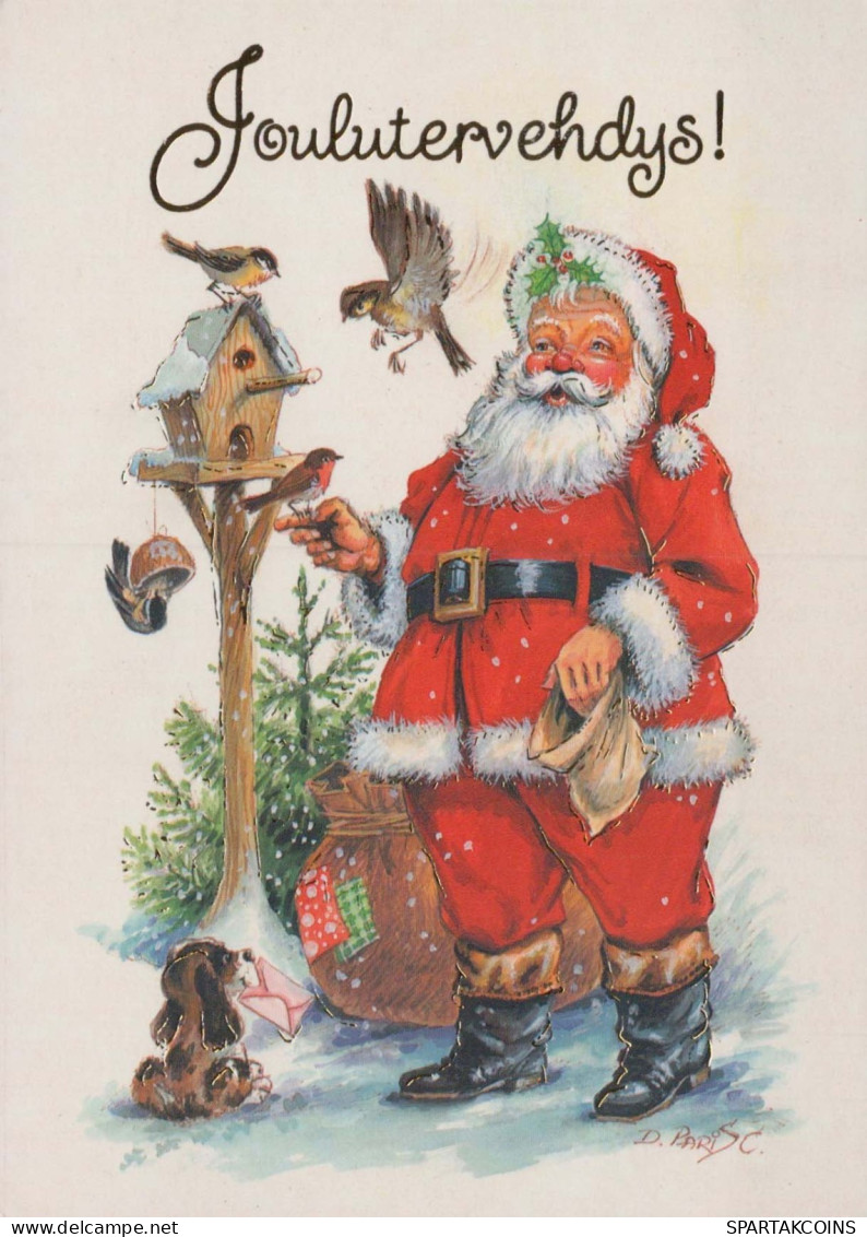WEIHNACHTSMANN SANTA CLAUS Neujahr Weihnachten Vintage Ansichtskarte Postkarte CPSM #PBL518.DE - Santa Claus