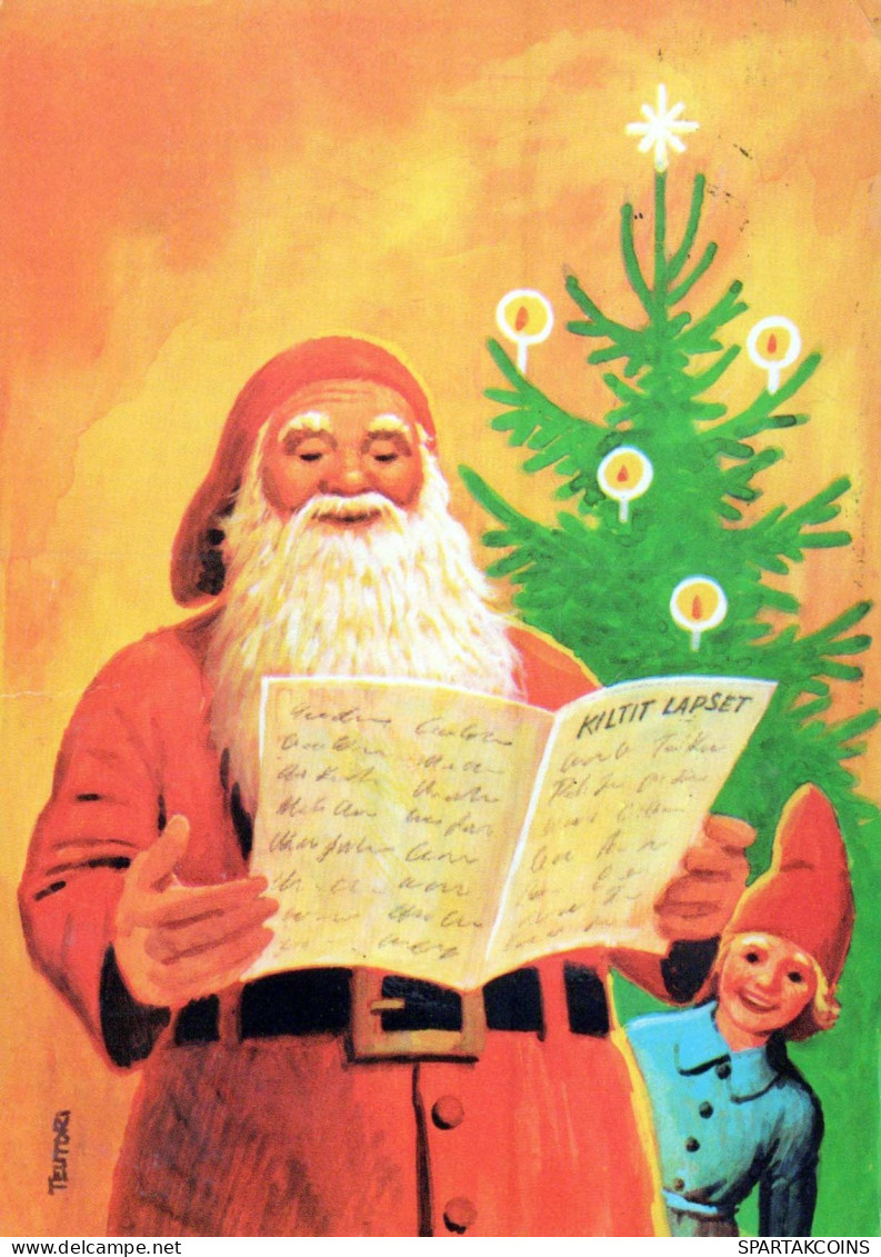 WEIHNACHTSMANN SANTA CLAUS Neujahr Weihnachten Vintage Ansichtskarte Postkarte CPSM #PBL262.DE - Santa Claus
