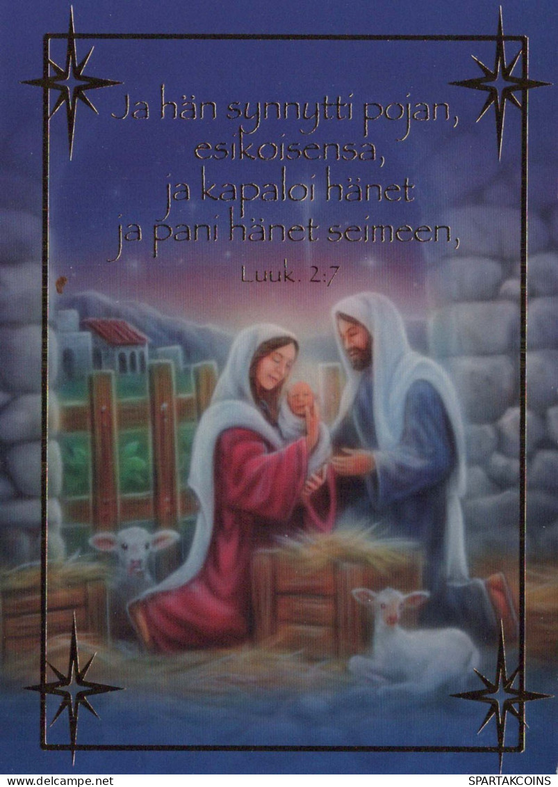 Jungfrau Maria Madonna Jesuskind Religion Christentum Vintage Ansichtskarte Postkarte CPSM #PBA433.DE - Vergine Maria E Madonne