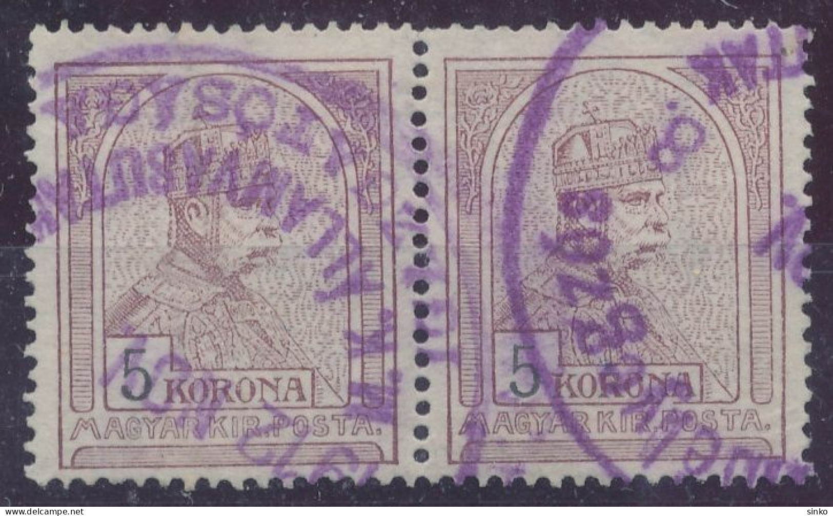 1909. Turul 5K Stamps - Gebruikt