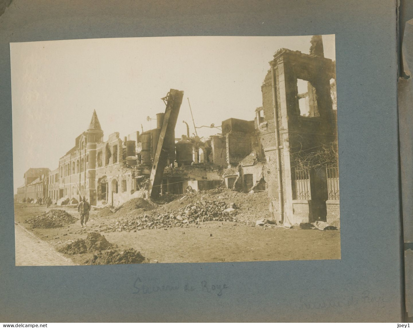 Bel Album Première Guerre Mondiale, Ville Et Lieux Bombardés Identifiés,28 Photos - Albums & Collections