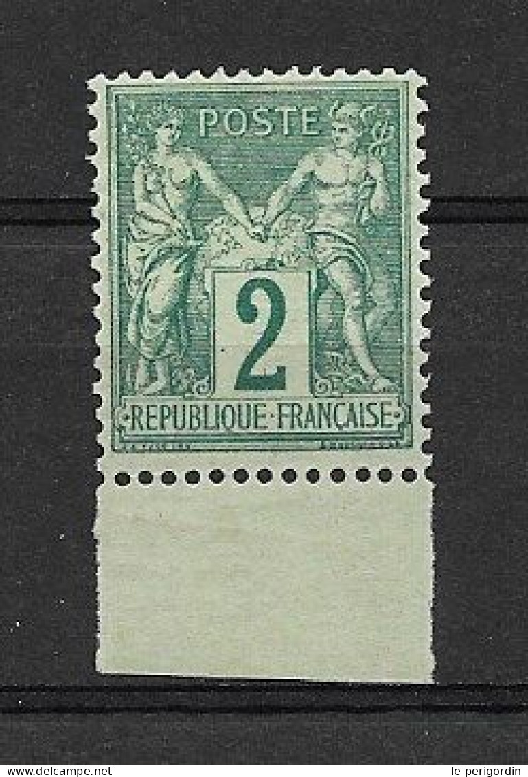 France  No 74 , Type 2 , Neuf , ** , Sans Charniere , Superbe . - 1876-1898 Sage (Type II)