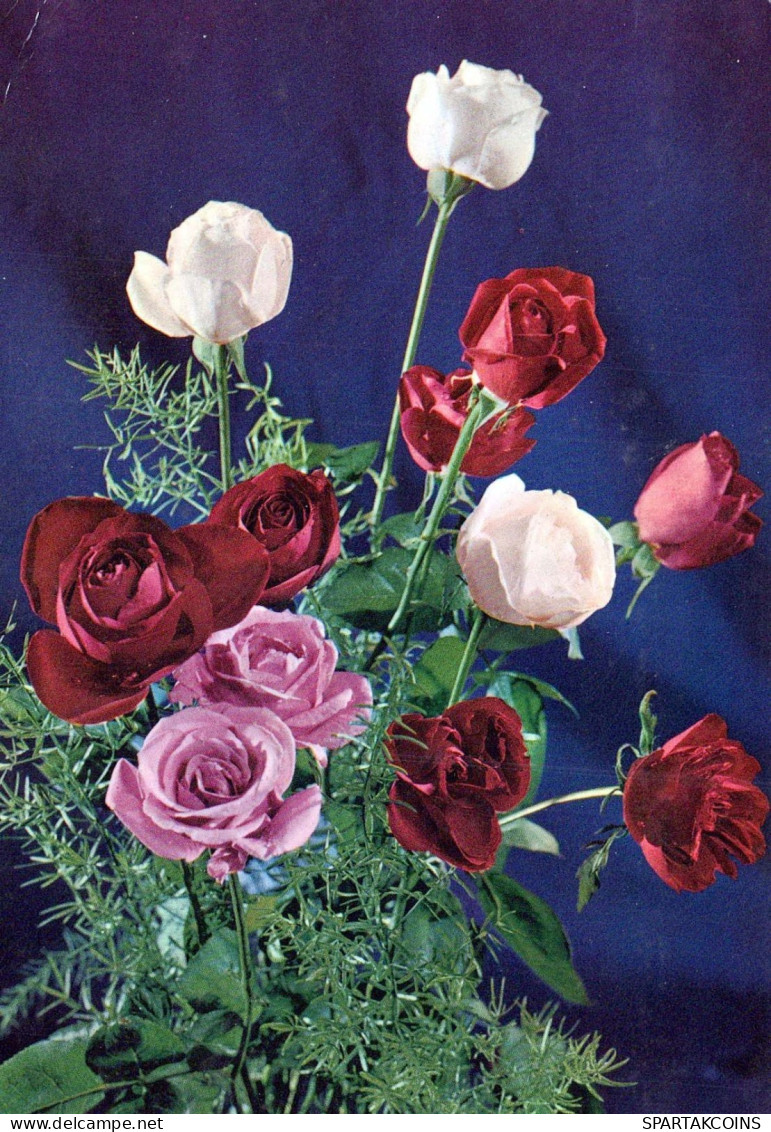 FLOWERS Vintage Ansichtskarte Postkarte CPSM #PAS598.DE - Flowers