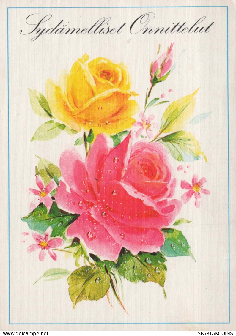 FLOWERS Vintage Ansichtskarte Postkarte CPSM #PAS175.DE - Blumen