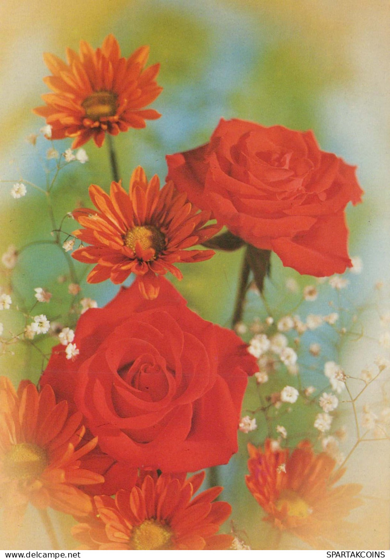 FLOWERS Vintage Ansichtskarte Postkarte CPSM #PAS055.DE - Flowers