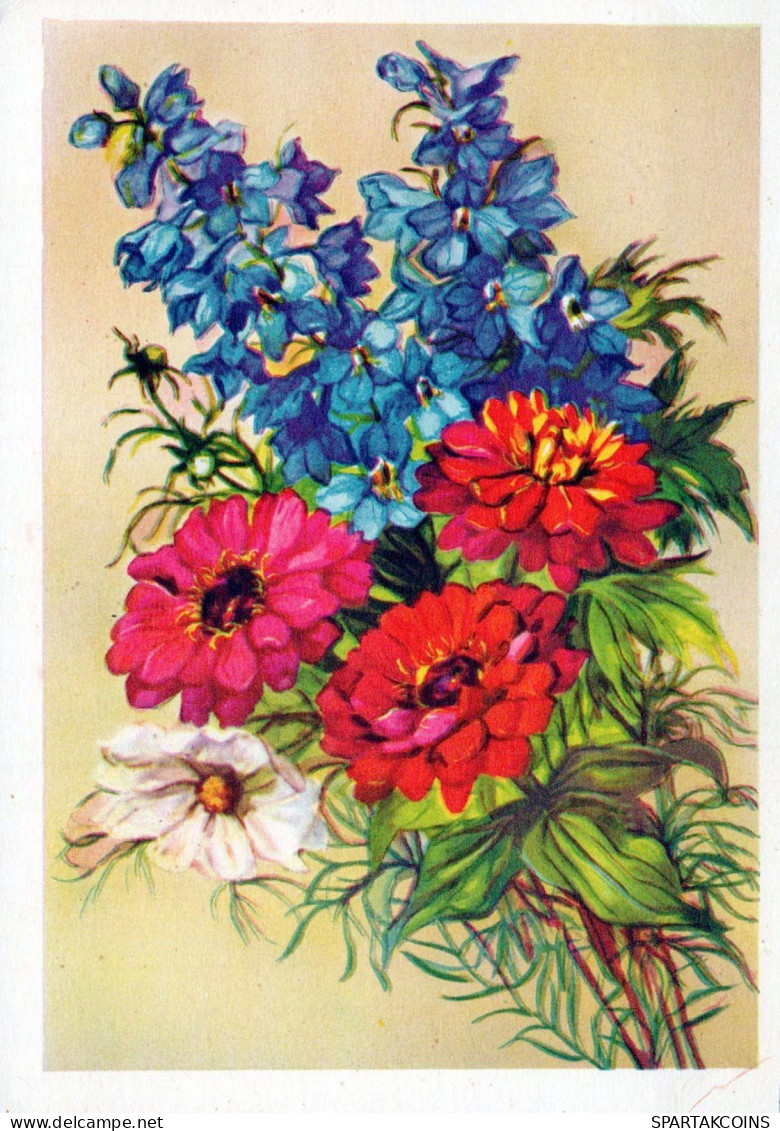 FLOWERS Vintage Ansichtskarte Postkarte CPSM #PAR334.DE - Blumen