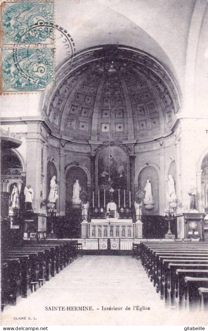 85 - Vendée -  SAINTE HERMINE -  Interieur De L église - Sainte Hermine