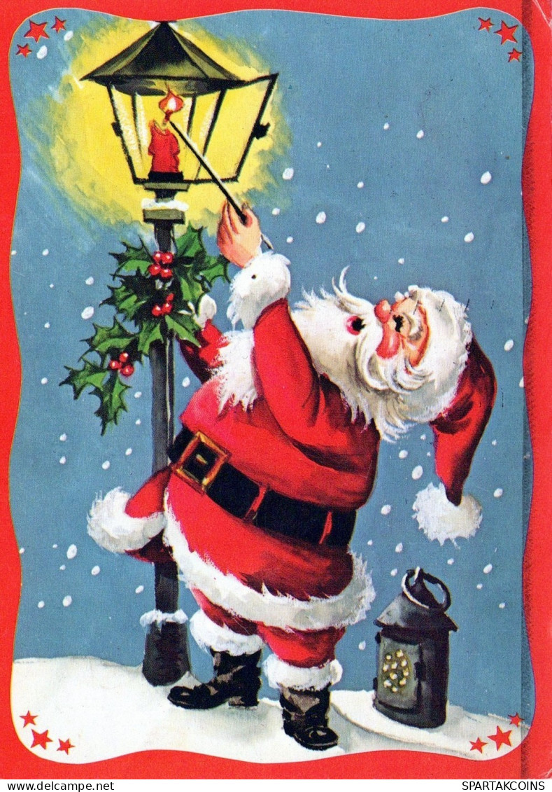 WEIHNACHTSMANN SANTA CLAUS WEIHNACHTSFERIEN Vintage Postkarte CPSM #PAJ687.DE - Santa Claus