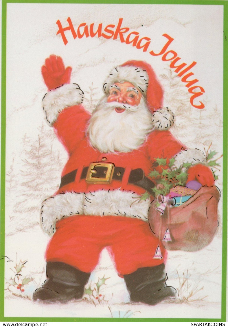 WEIHNACHTSMANN SANTA CLAUS WEIHNACHTSFERIEN Vintage Postkarte CPSM #PAJ617.DE - Santa Claus