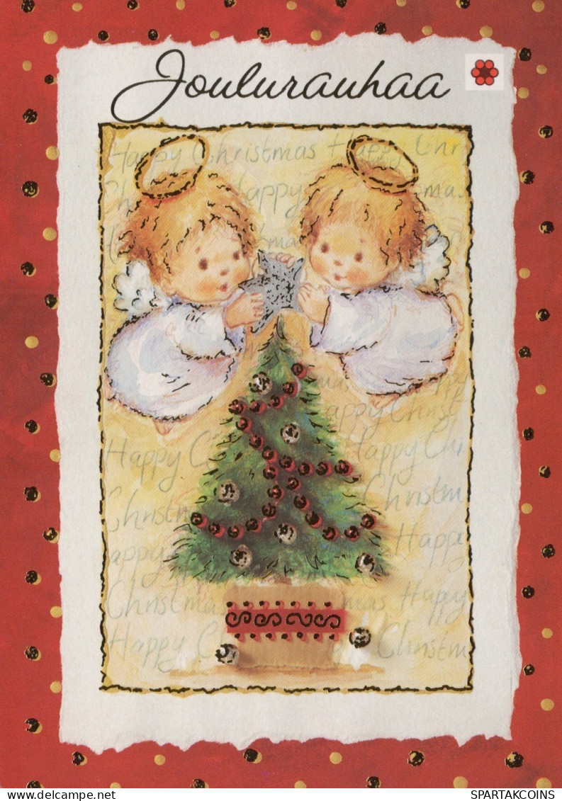 ENGEL WEIHNACHTSFERIEN Feiern & Feste Vintage Ansichtskarte Postkarte CPSM #PAH340.DE - Engel