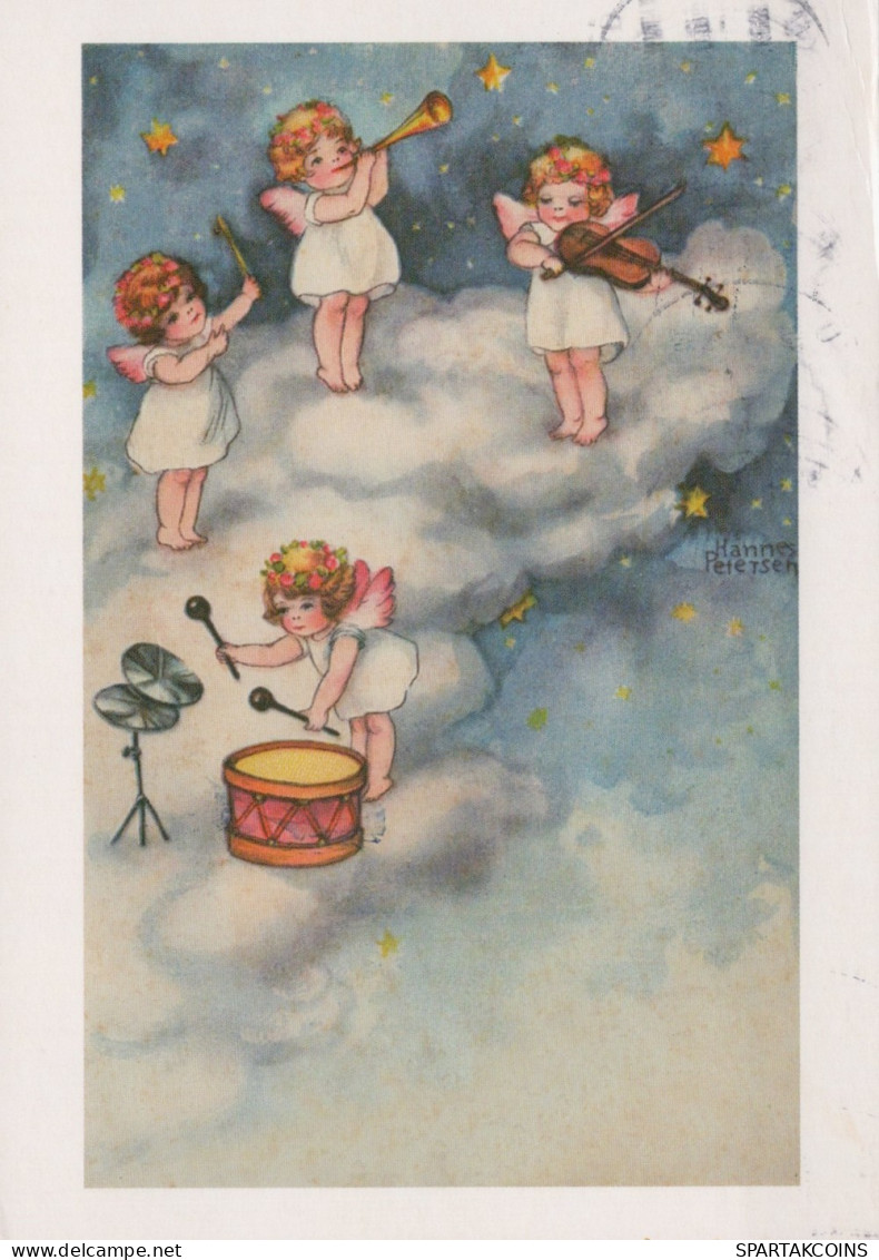 ENGEL WEIHNACHTSFERIEN Feiern & Feste Vintage Ansichtskarte Postkarte CPSM #PAG901.DE - Engel