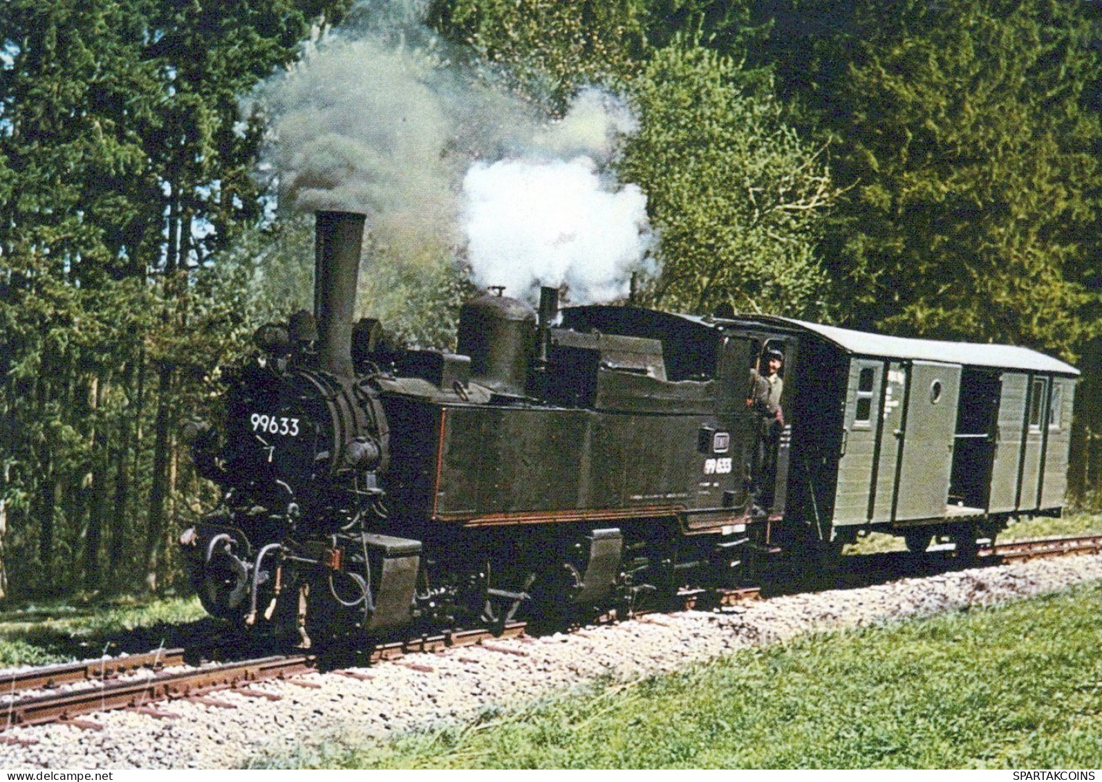 ZUG Schienenverkehr Eisenbahnen Vintage Ansichtskarte Postkarte CPSM #PAA965.DE - Eisenbahnen