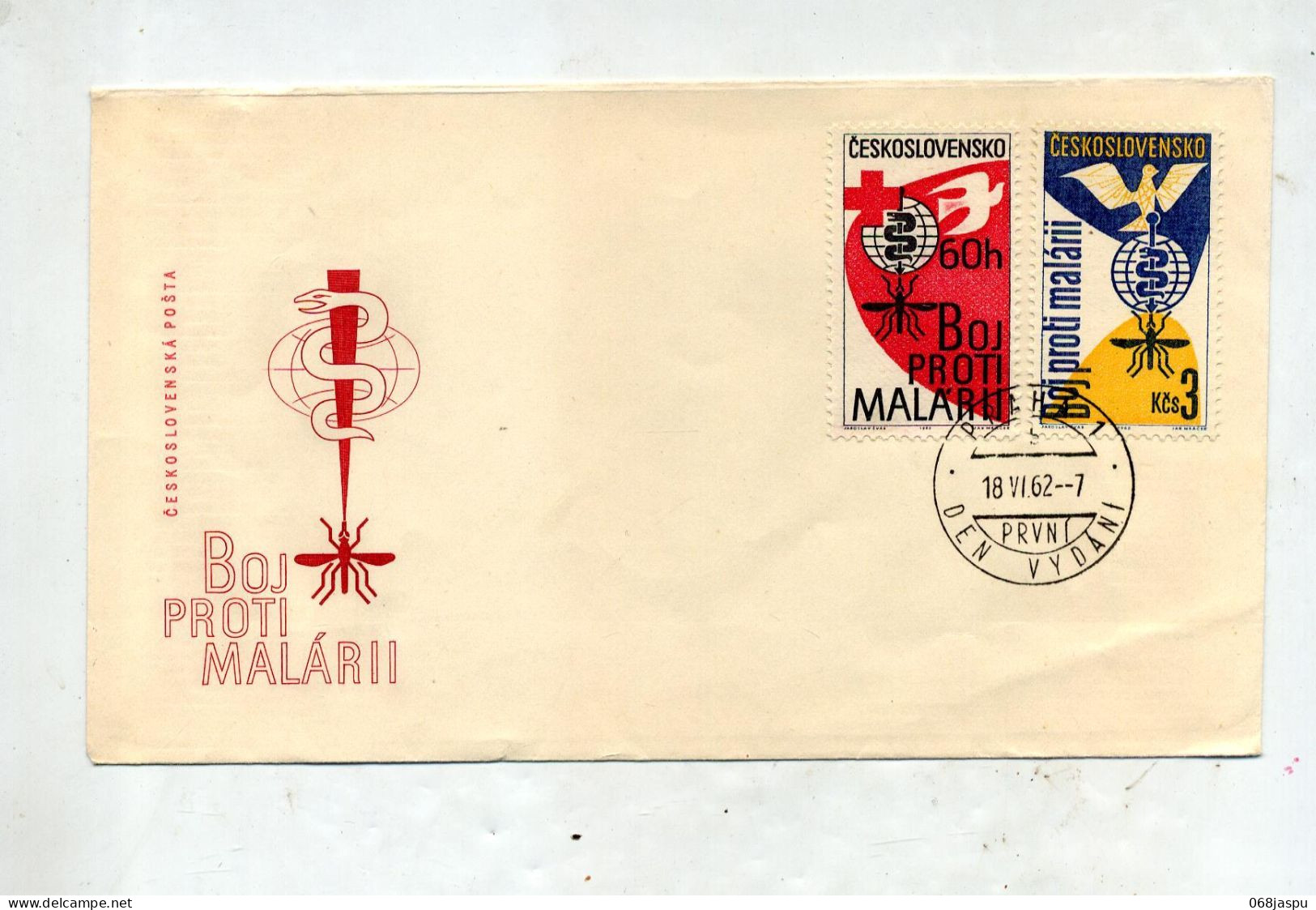 Lettre  Cachet Prague Sur Malaria - Lettres & Documents