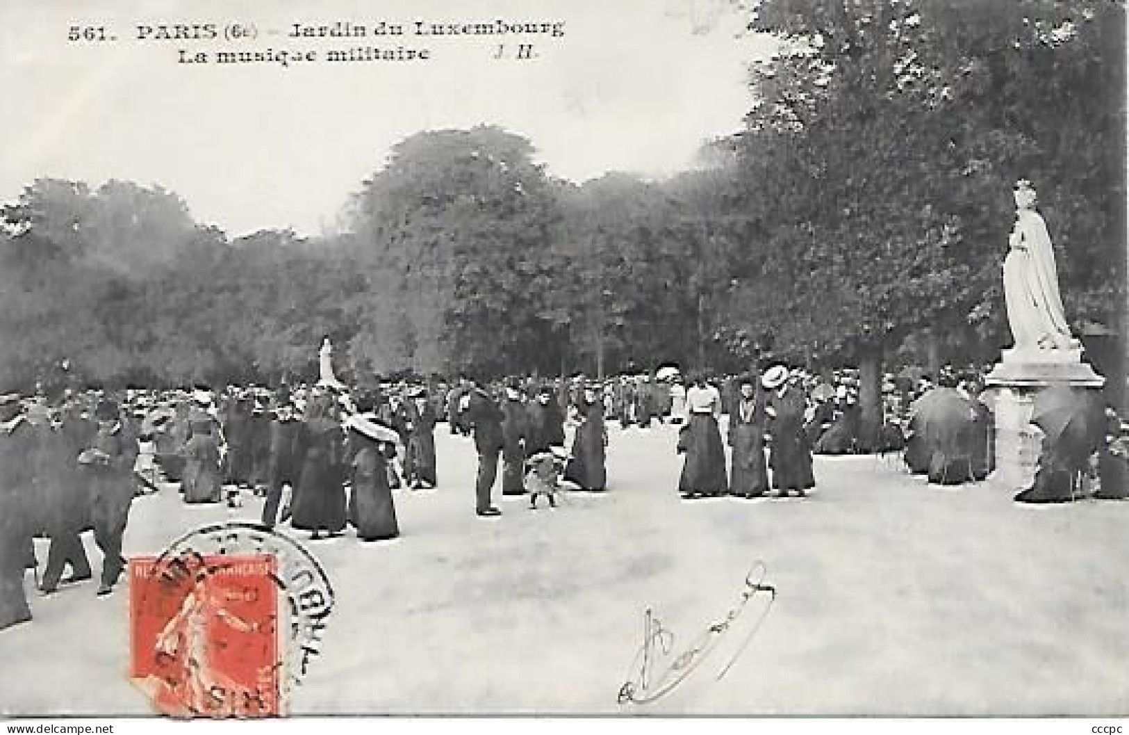 CPA Paris Jardin Du Luxembourg - La Musique Militaire - Arrondissement: 06