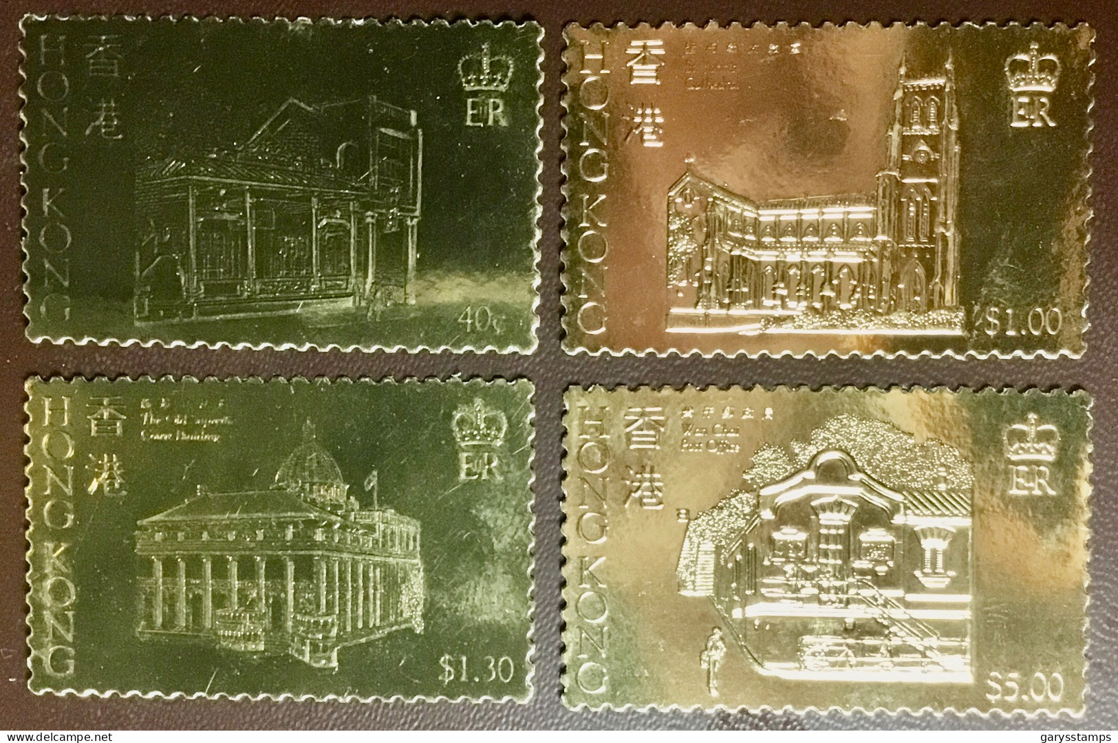 Hong Kong 1985 Historic Buildings Gold Foil MNH Scarce! - Nuevos