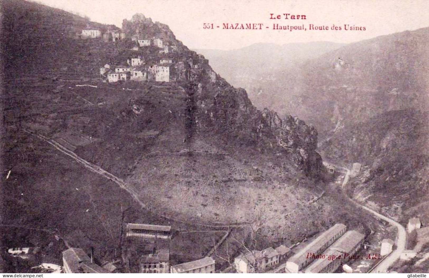 81 - Tarn -  MAZAMET  -  Hautpoul - Route Des Usines - Mazamet