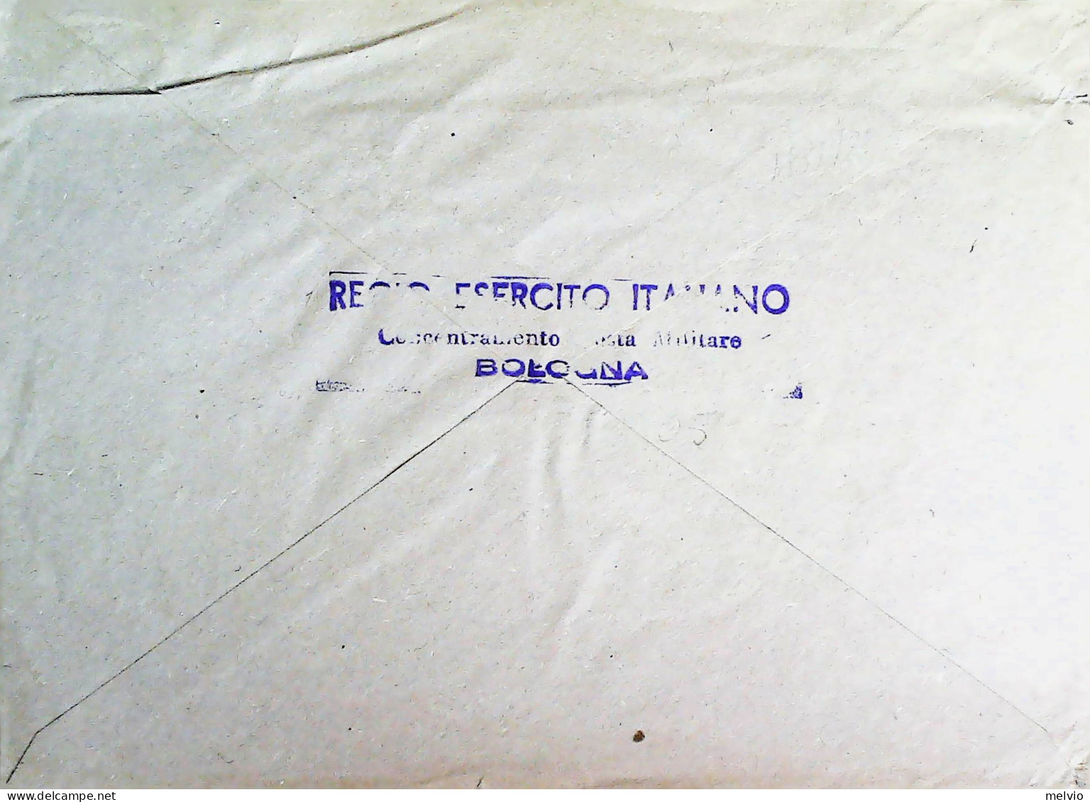 1941-Franchigia Posta Militare Bologna Concentramento 28.1.41 In Viola + Lineare - Storia Postale