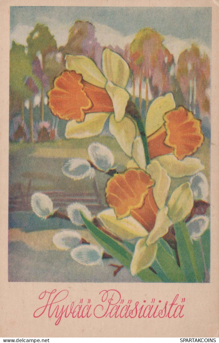 FIORI Vintage Cartolina CPA #PKE262.IT - Bloemen