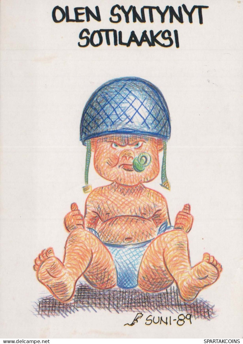 BAMBINO UMORISMO Vintage Cartolina CPSM #PBV301.IT - Cartoline Umoristiche