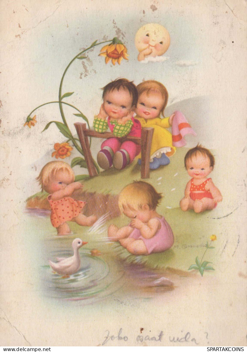 BAMBINO BAMBINO Scena S Paesaggios Vintage Cartolina CPSM #PBU376.IT - Scènes & Paysages