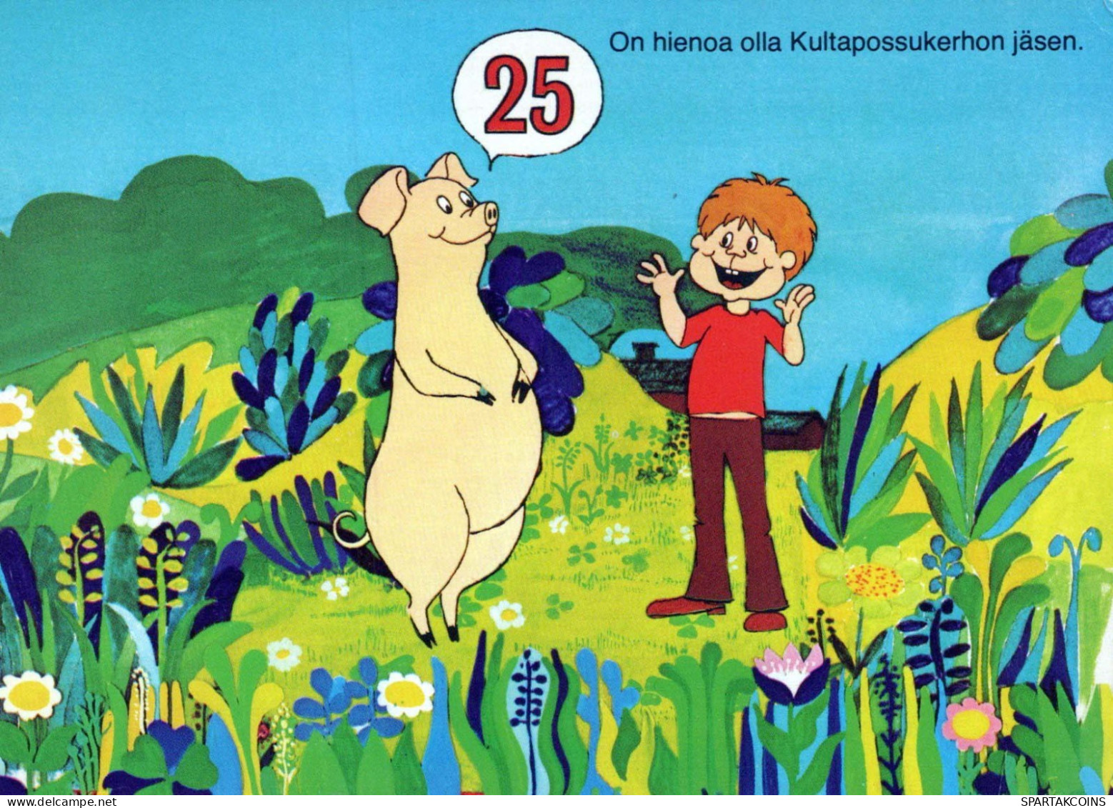 MAIALE Animale Vintage Cartolina CPSM #PBR766.IT - Schweine