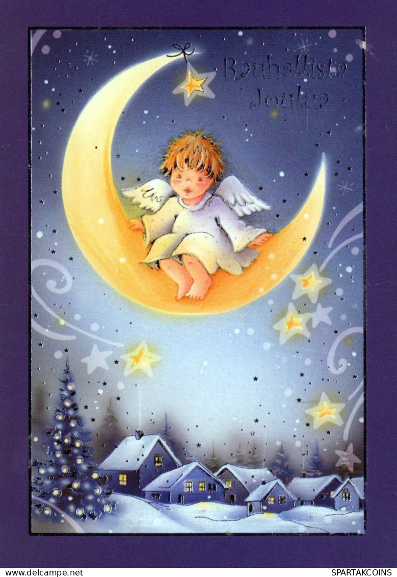 ANGELO Natale Vintage Cartolina CPSM #PBP438.IT - Engel