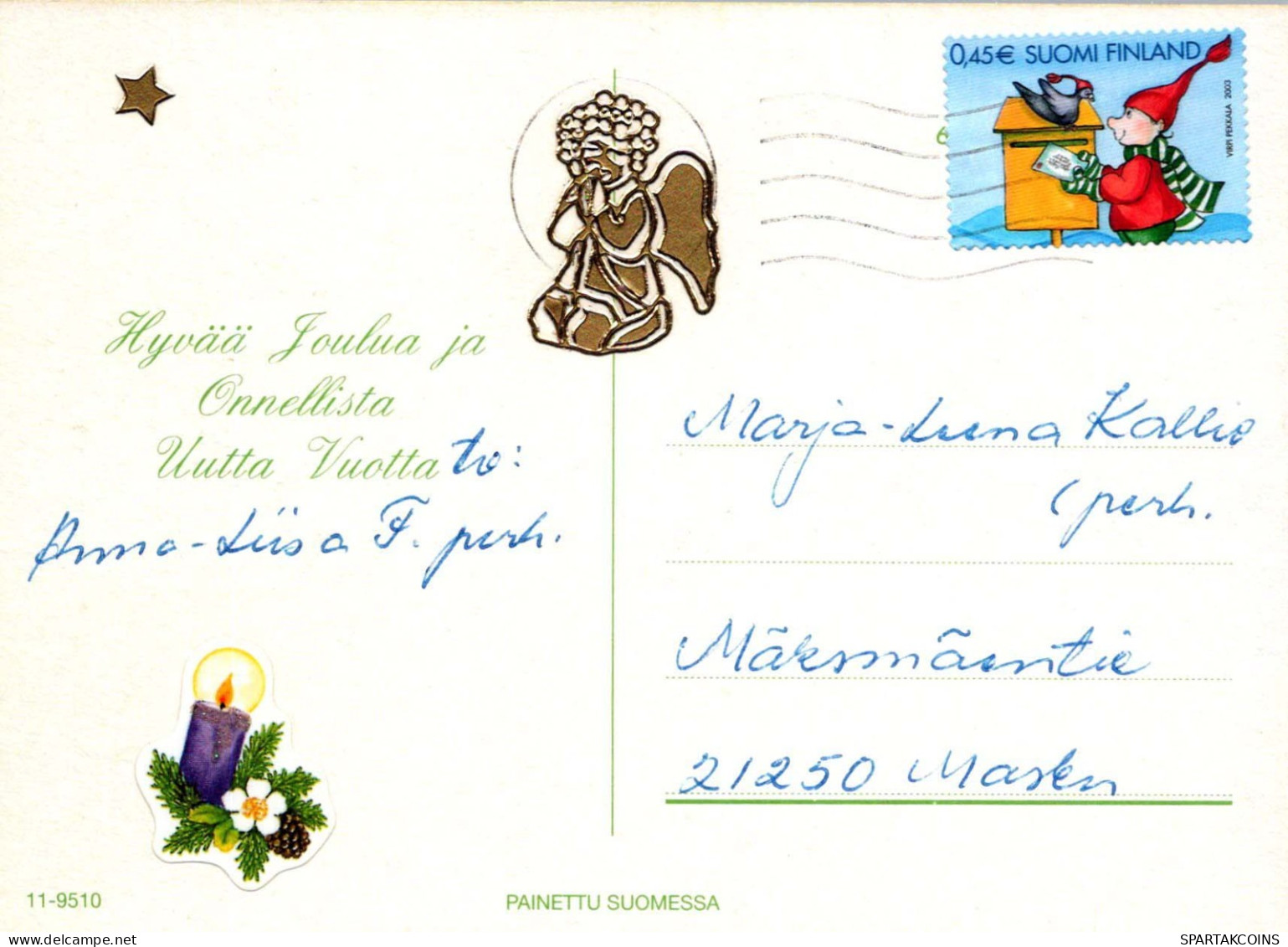 Vergine Maria Madonna Gesù Bambino Natale Religione Vintage Cartolina CPSM #PBB921.IT - Vierge Marie & Madones