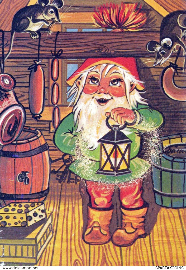 BABBO NATALE Buon Anno Natale Vintage Cartolina CPSM #PBL134.IT - Kerstman
