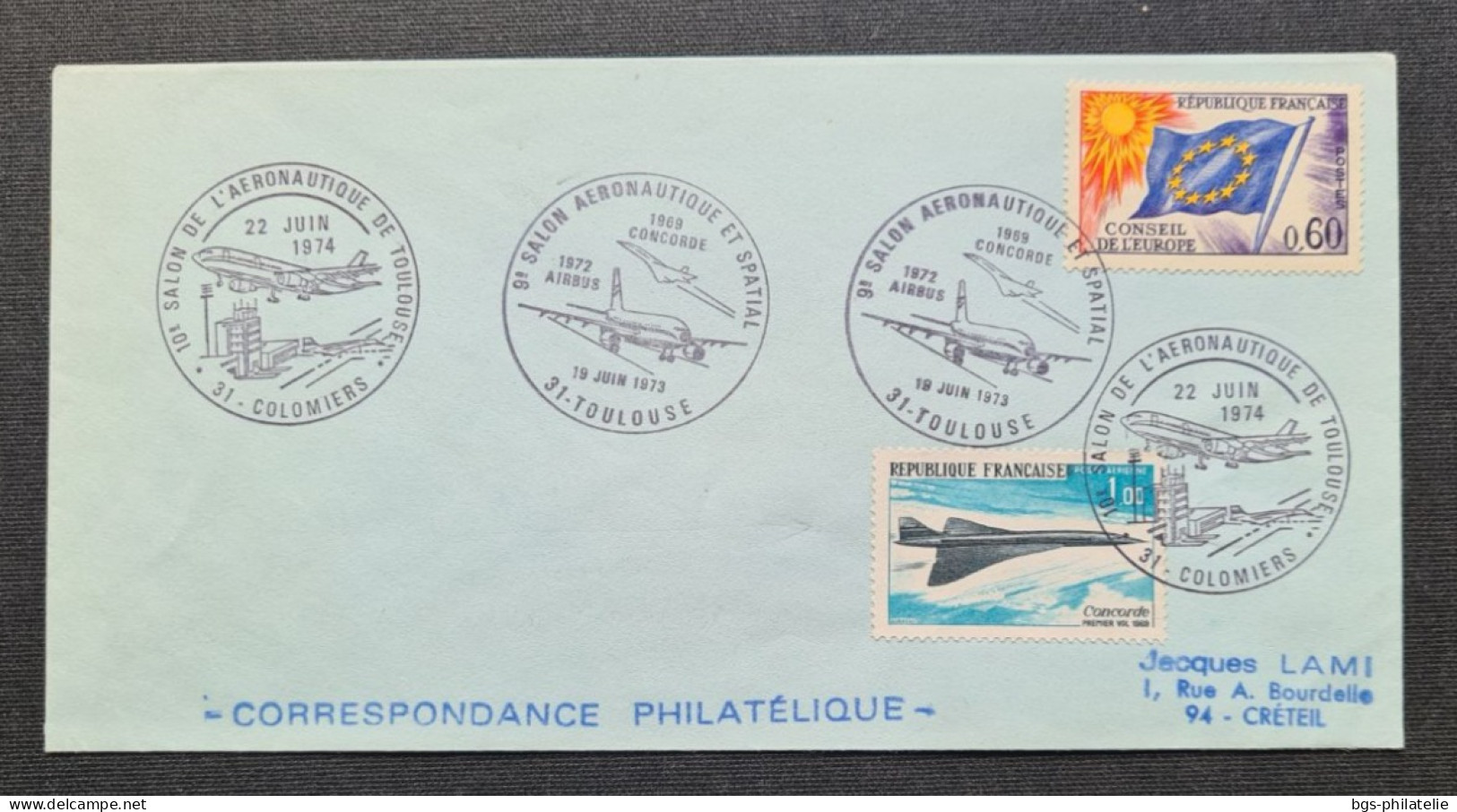 Concorde,  9ème Salo. AÉRONAUTIQUE ET SPACIAL LE 19 /6/1973. - Concorde