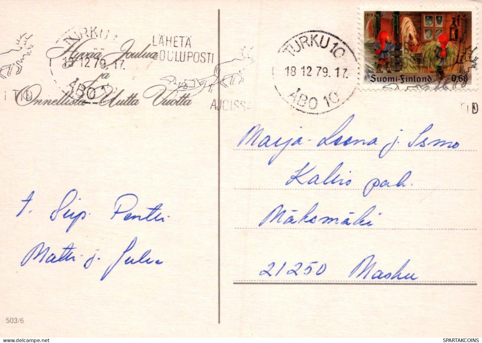 Buon Anno Natale BAMBINO Vintage Cartolina CPSM #PAY016.IT - Año Nuevo