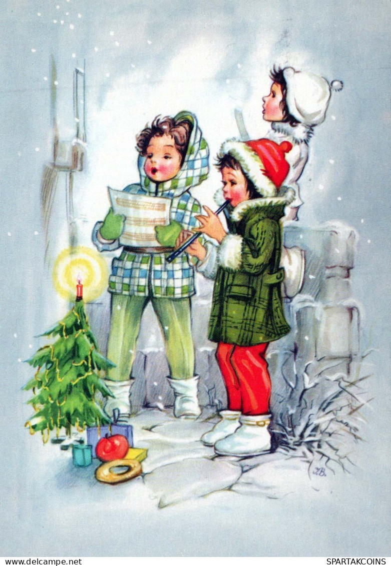 Buon Anno Natale BAMBINO Vintage Cartolina CPSM #PAY016.IT - Año Nuevo