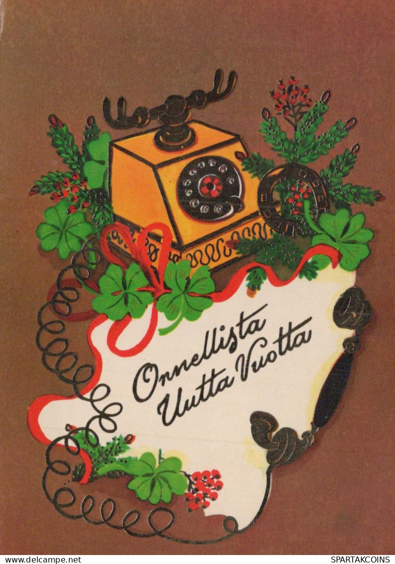 Buon Anno Natale Vintage Cartolina CPSM #PAW570.IT - Año Nuevo