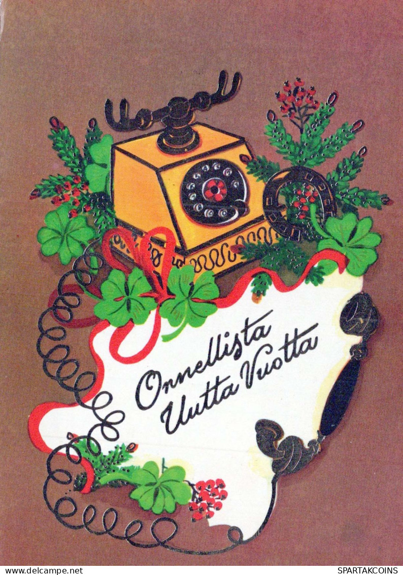 Buon Anno Natale Vintage Cartolina CPSM #PAW570.IT - Año Nuevo