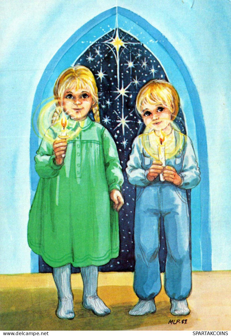Buon Anno Natale BAMBINO Vintage Cartolina CPSM #PAW380.IT - Año Nuevo