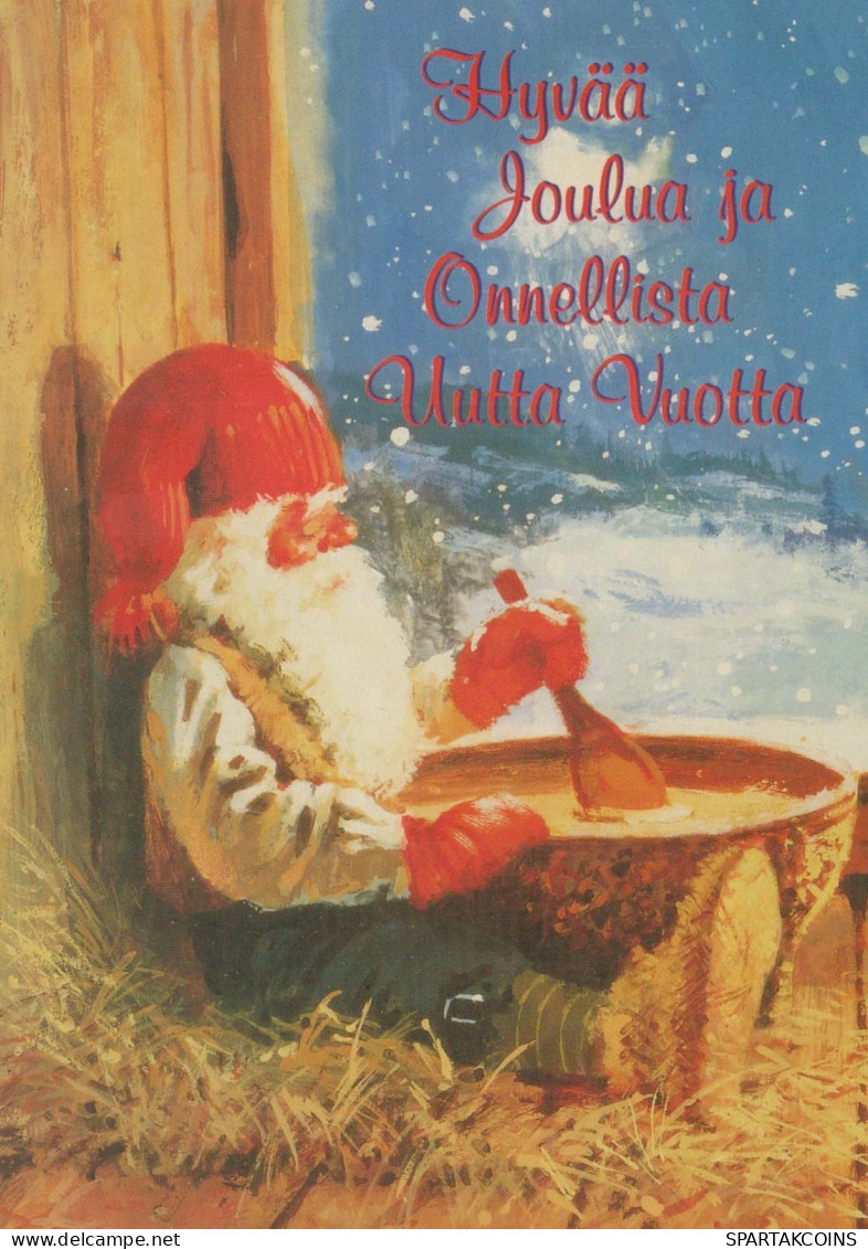 Buon Anno Natale GNOME Vintage Cartolina CPSM #PAU495.IT - Año Nuevo