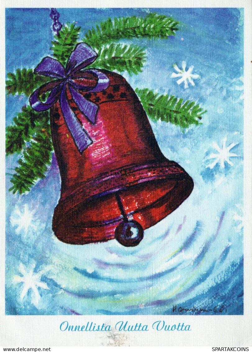 Buon Anno Natale BELL Vintage Cartolina CPSM #PAT838.IT - Año Nuevo