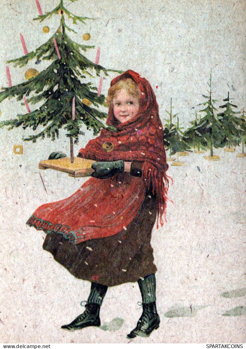 Buon Anno Natale BAMBINO Vintage Cartolina CPSM #PAU155.IT - Año Nuevo