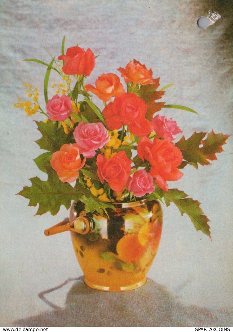 FIORI Vintage Cartolina CPSM #PAS599.IT - Flores