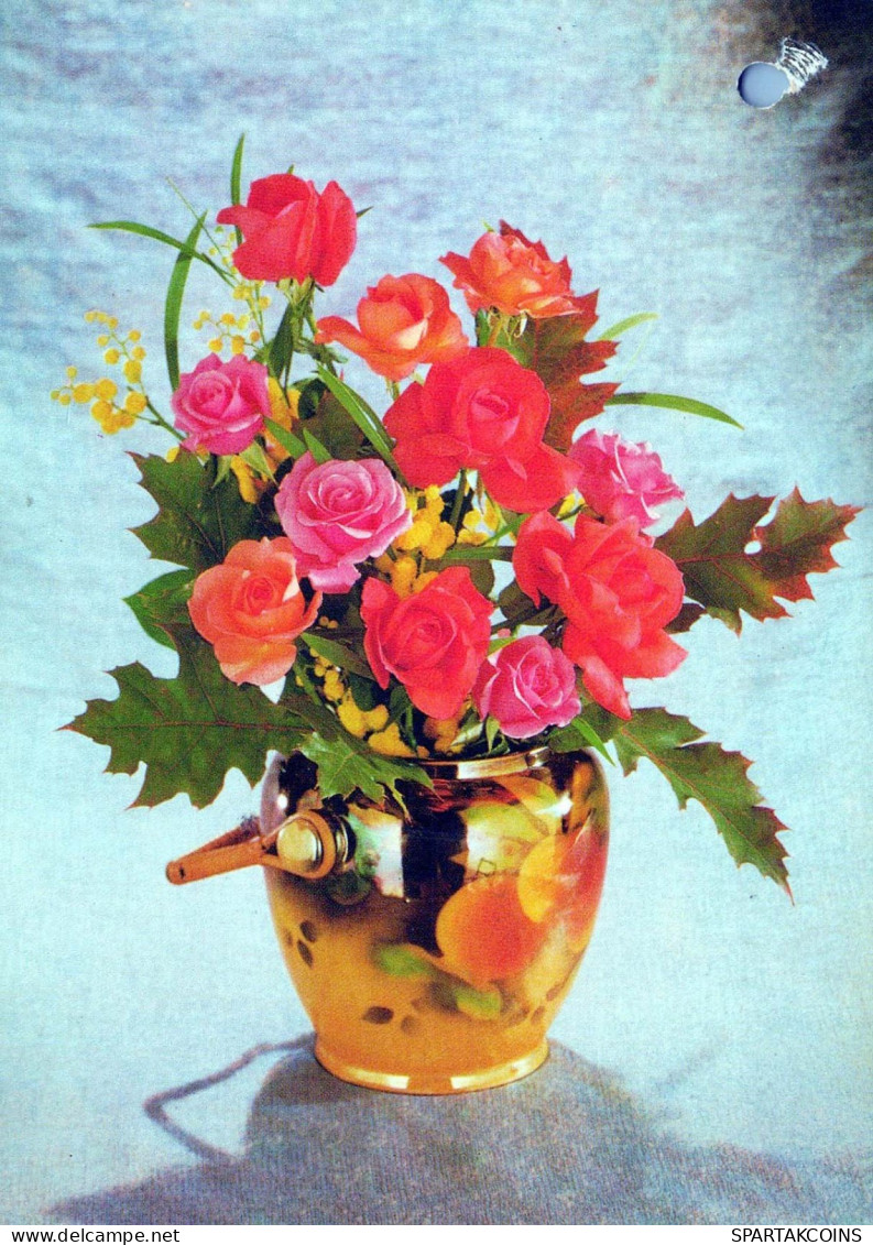 FIORI Vintage Cartolina CPSM #PAS599.IT - Fiori