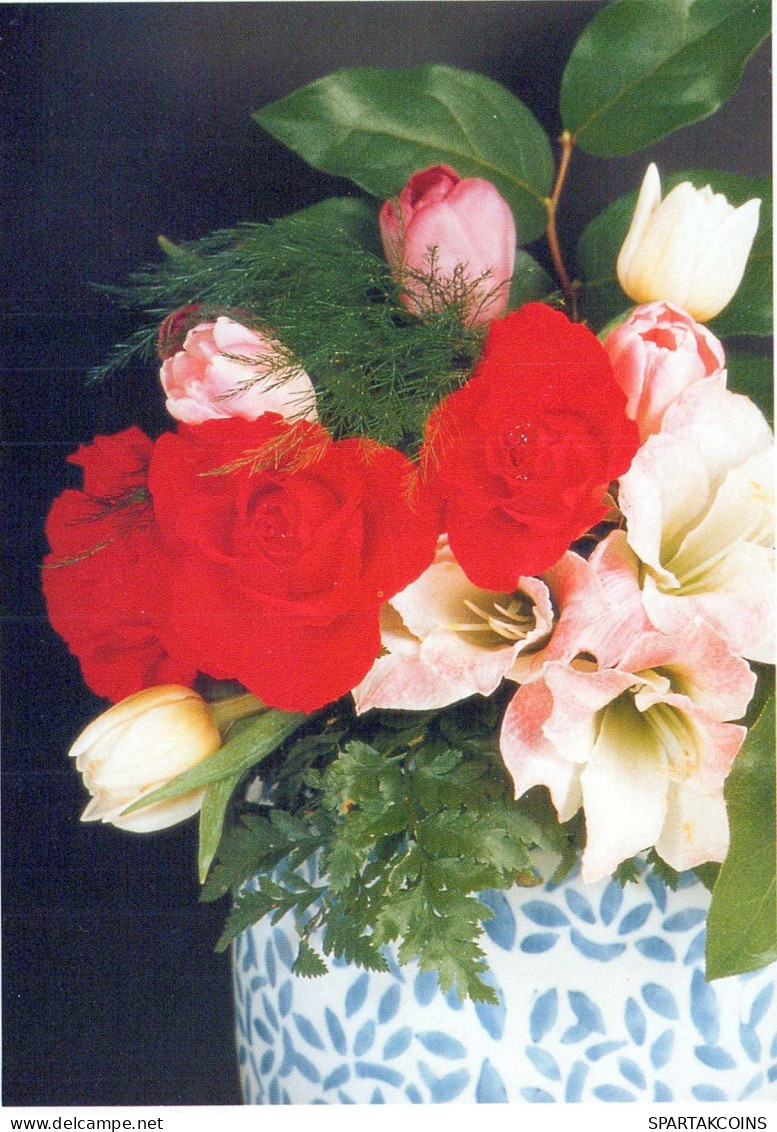 FIORI Vintage Cartolina CPSM #PAR875.IT - Flowers