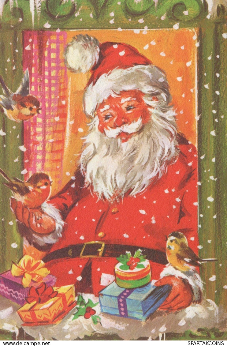 BABBO NATALE Natale Vintage Cartolina CPSM #PAJ826.IT - Kerstman