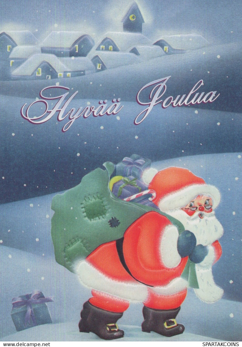 BABBO NATALE Natale Vintage Cartolina CPSM #PAJ618.IT - Kerstman