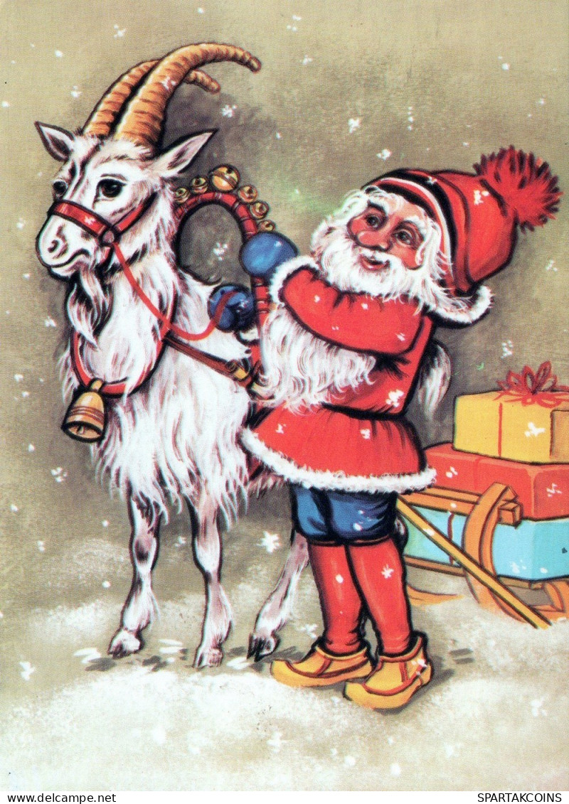 BABBO NATALE Natale Vintage Cartolina CPSM #PAJ895.IT - Kerstman