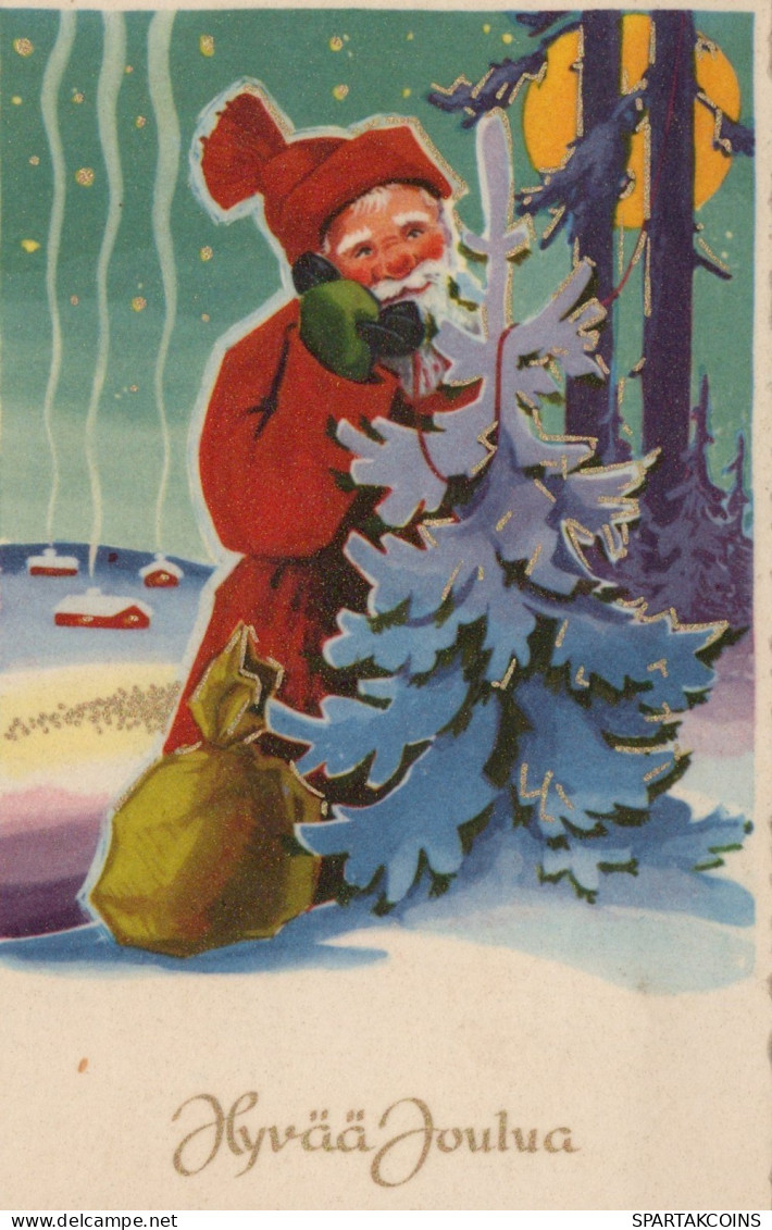 BABBO NATALE Natale Vintage Cartolina CPSMPF #PAJ482.IT - Kerstman