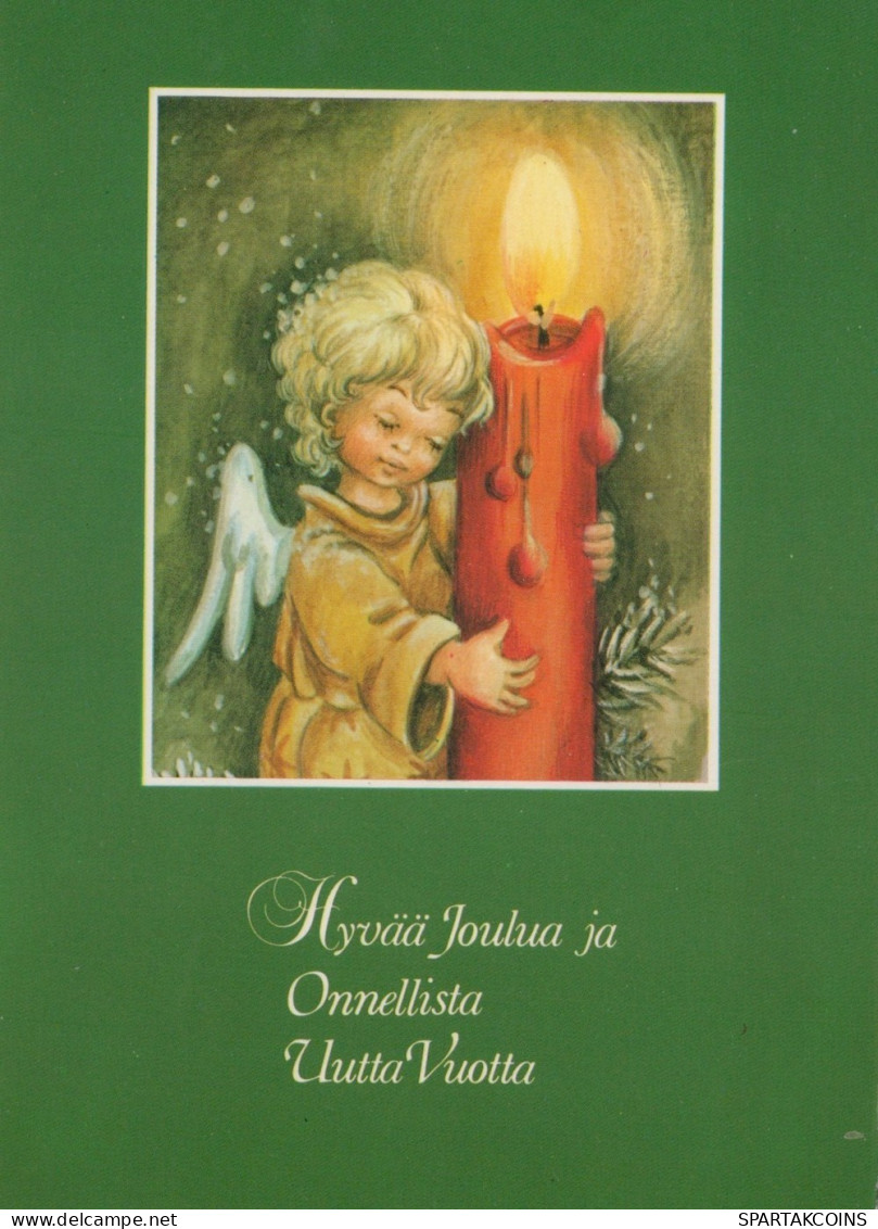 ANGELO Buon Anno Natale Vintage Cartolina CPSM #PAJ229.IT - Angels