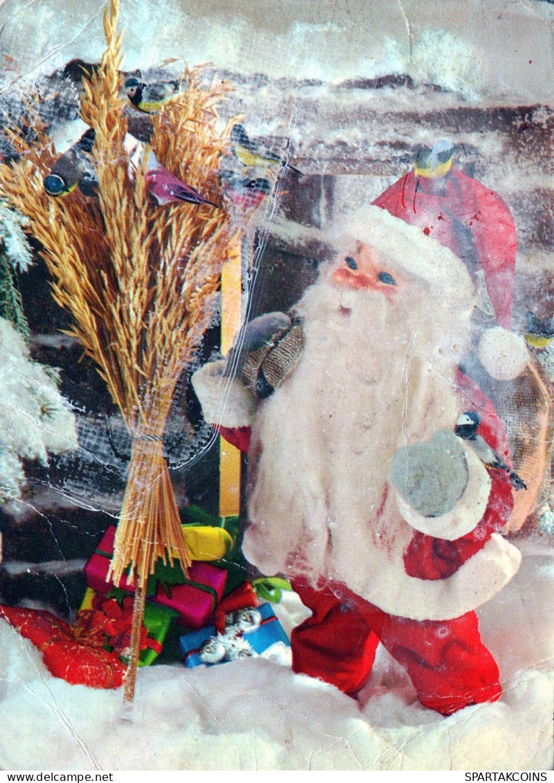 BABBO NATALE Natale Vintage Cartolina CPSM #PAK036.IT - Kerstman