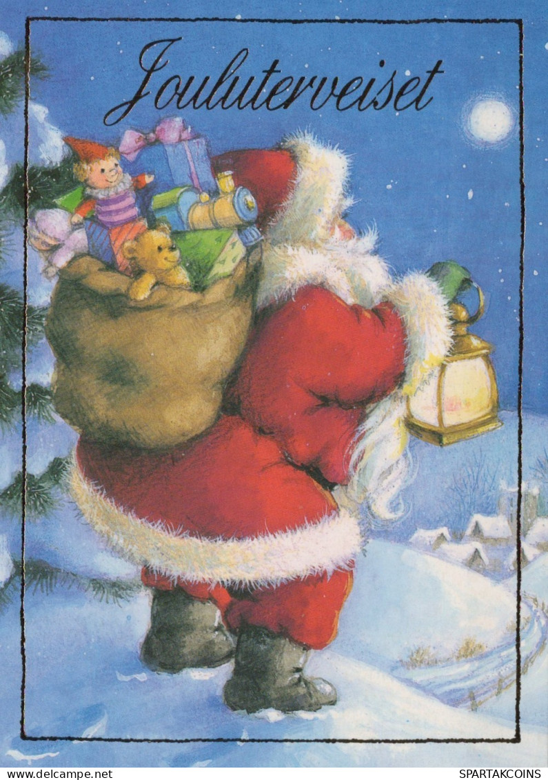 BABBO NATALE Natale Vintage Cartolina CPSM #PAJ550.IT - Kerstman