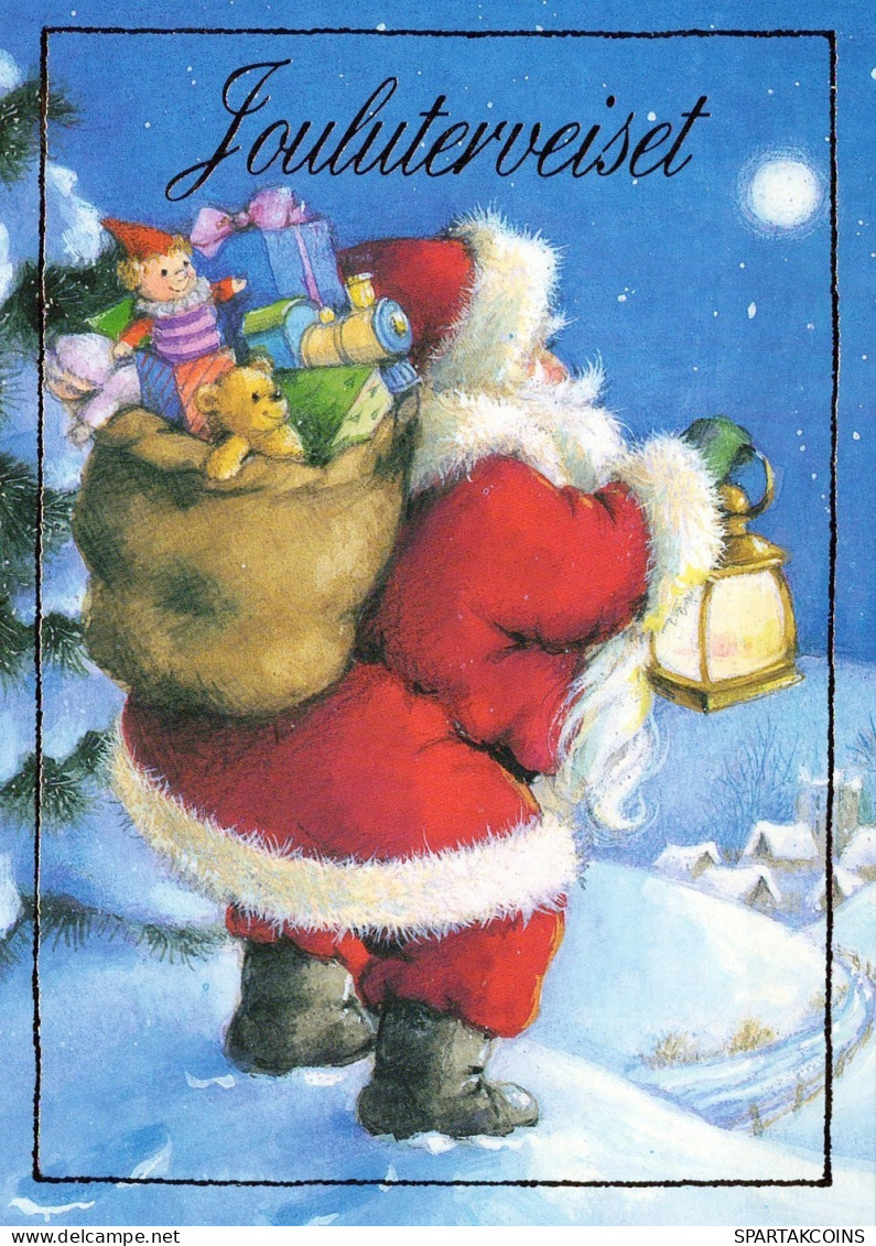 BABBO NATALE Natale Vintage Cartolina CPSM #PAJ550.IT - Kerstman